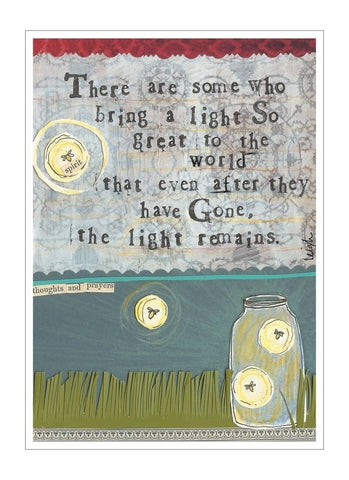 Curly Girl card - the Light Remains