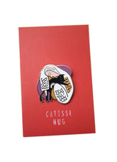 Catisse Hug Enamel Pin