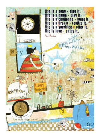 Sacredbee greeting card - Life