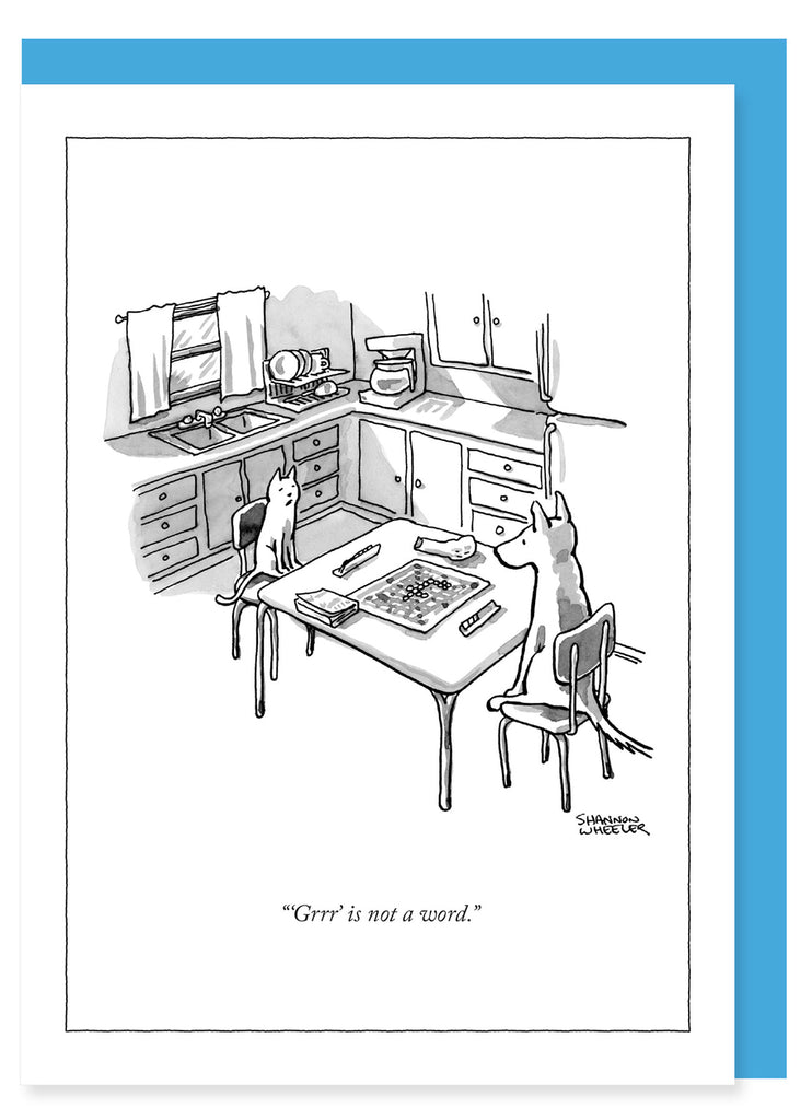 New Yorker Cartoon Card - Pet Games