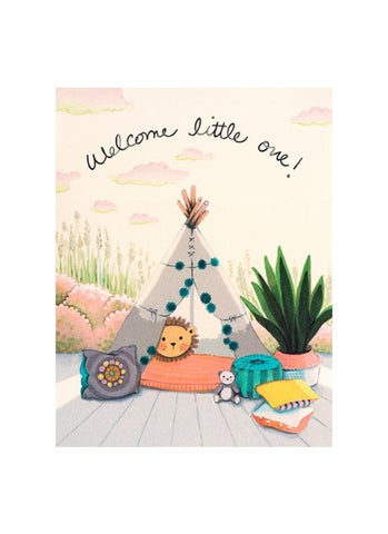 Joo Joo Paper Foil Card - Baby Tee-Pee