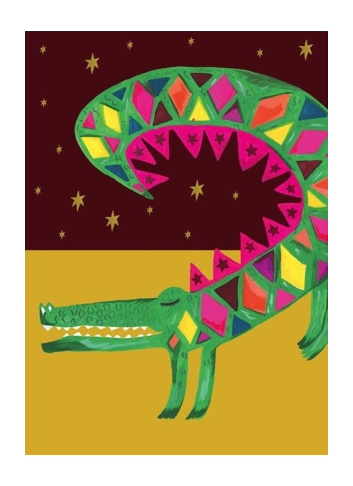 Hutch Cassidy greeting card - Carnival Croc