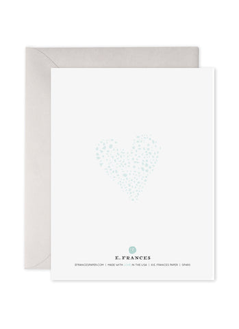 E. Frances- Wedding Wishes (foiled) back of card