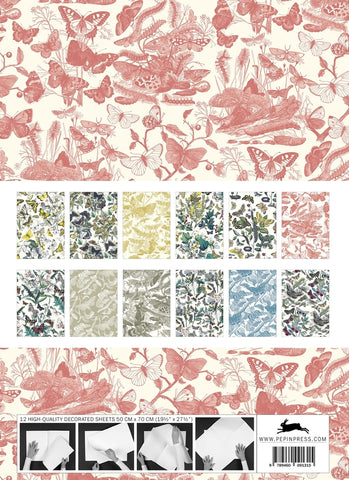 Butterflies Wrapping Papers - back cover