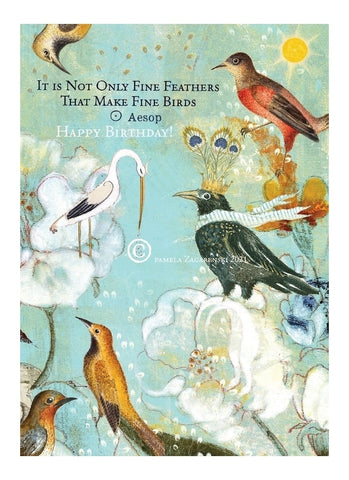 Sacredbee greeting card - Fine Feathers