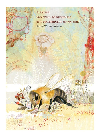 Sacredbee greeting card - Emerson's Friend