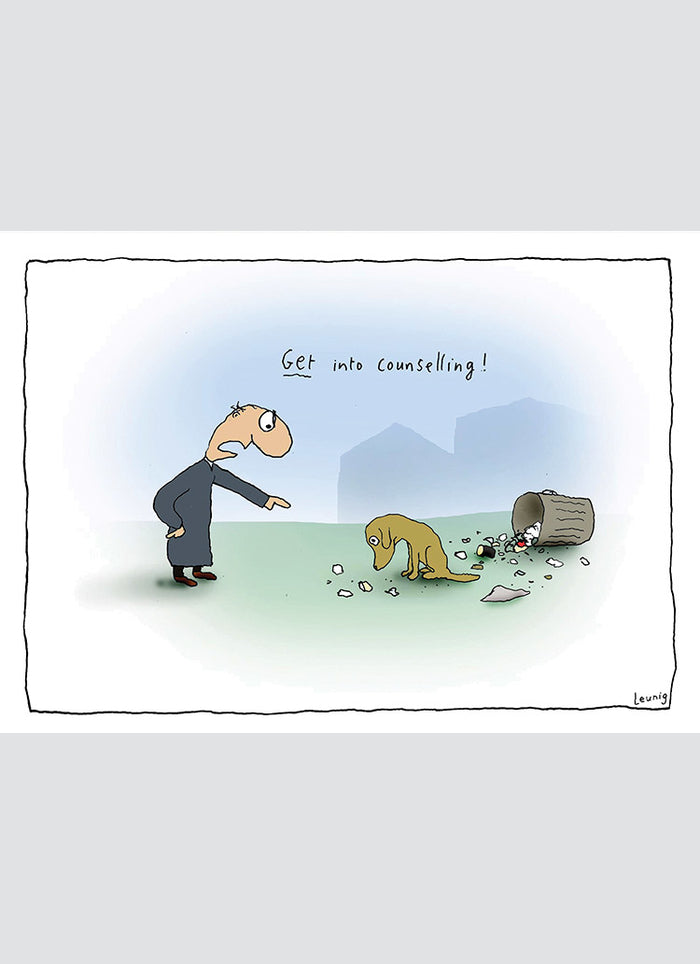 Leunig cartoon card - Counselling