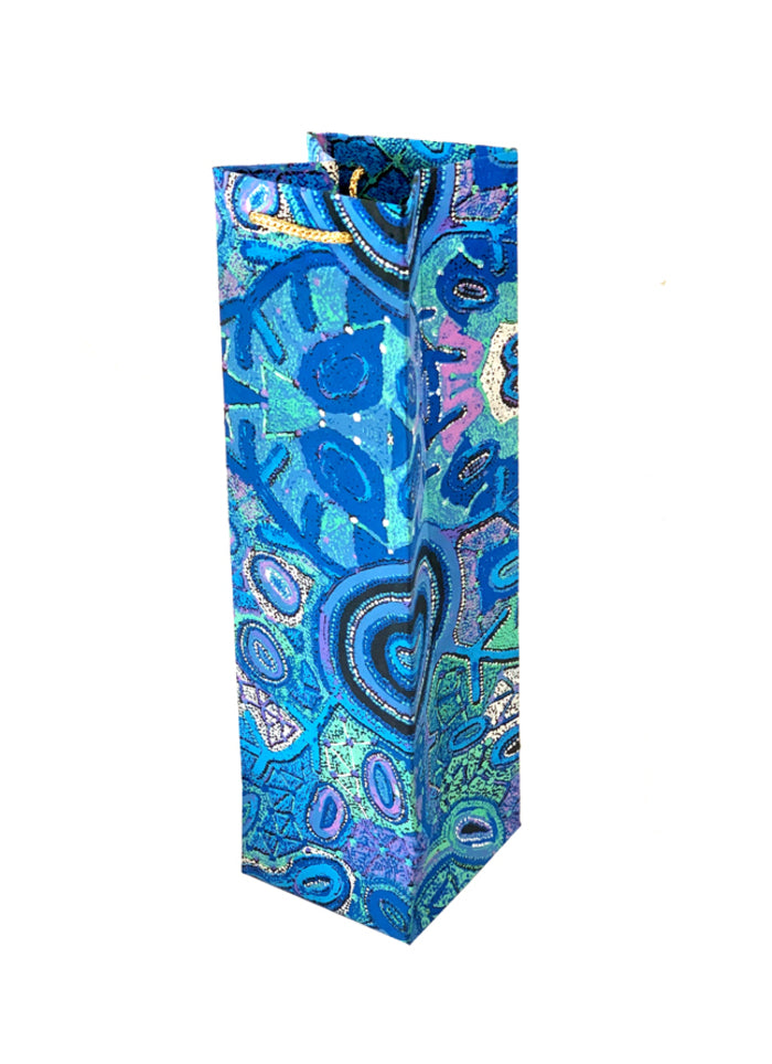 Better World Arts Handmade Paper Bottle Gift Bag - Theo Hudson