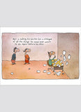Leunig cartoon card - Bucket List