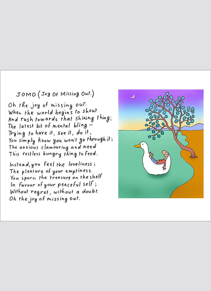 Leunig cartoon card - JOMO