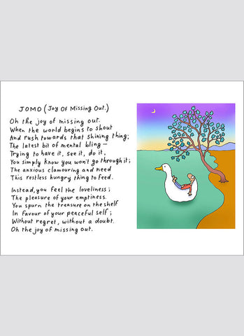 Leunig cartoon card - JOMO