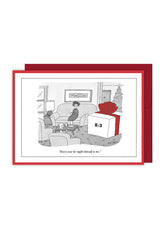New Yorker Cartoon Christmas Card - Regifts Himself