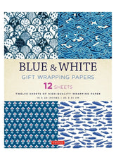 Blue and White Gift Wrapping Papers
