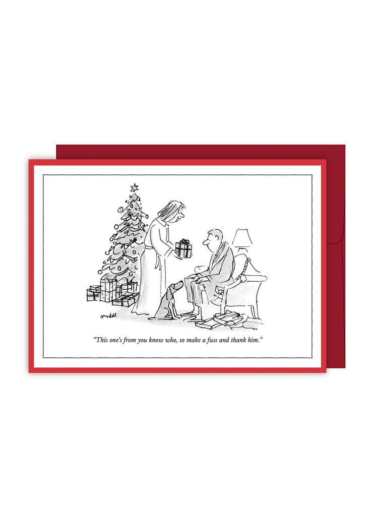 New Yorker Cartoon Christmas Card - From You Know Who