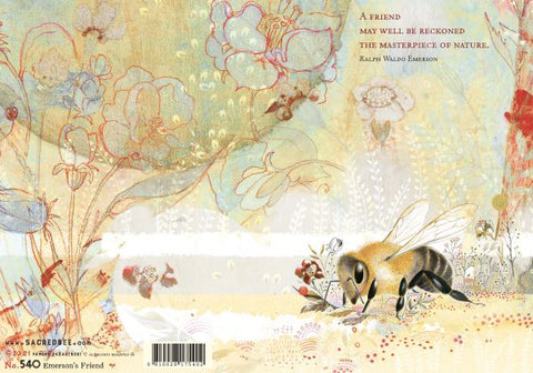 Sacredbee greeting card - Emerson's Friend