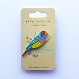 Gouldian Finch Enamel Pin