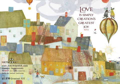 Sacredbee greeting card - Greatest Joy