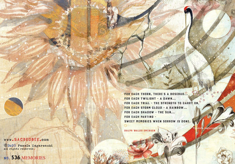 Sacredbee greeting card - Memories