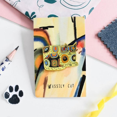 Wassily Cat Luxury Enamel Pin