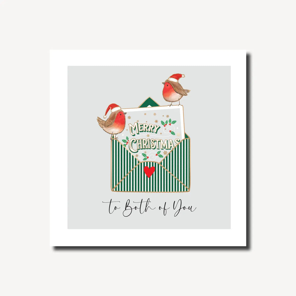 WInter Wonder Christmas Card - Robins Envelope