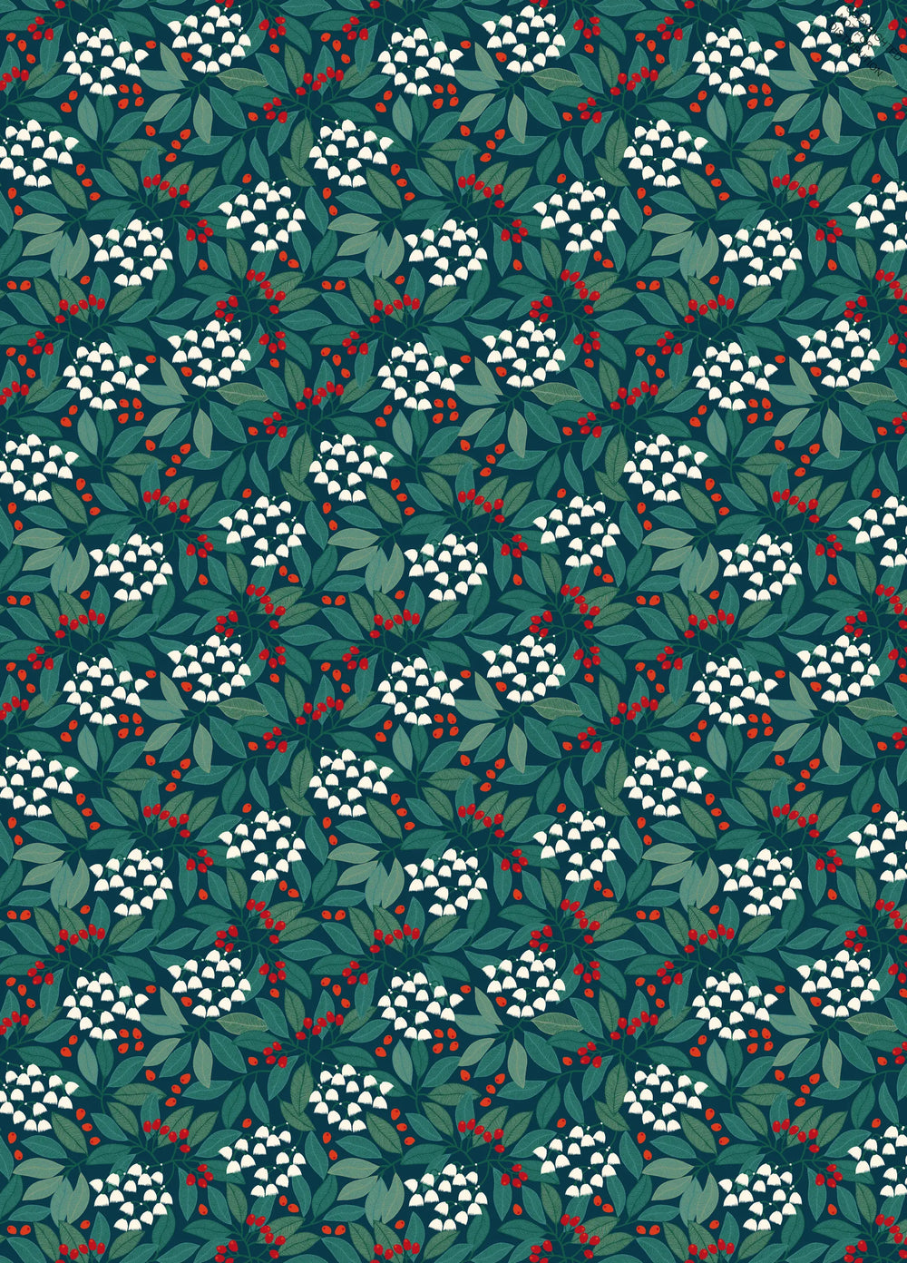 All Wrapped Up - Christmas by Jocelyn Proust - green, red and white pattern
