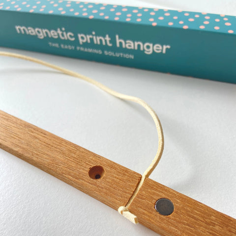 Close up of the print hanger and it's box