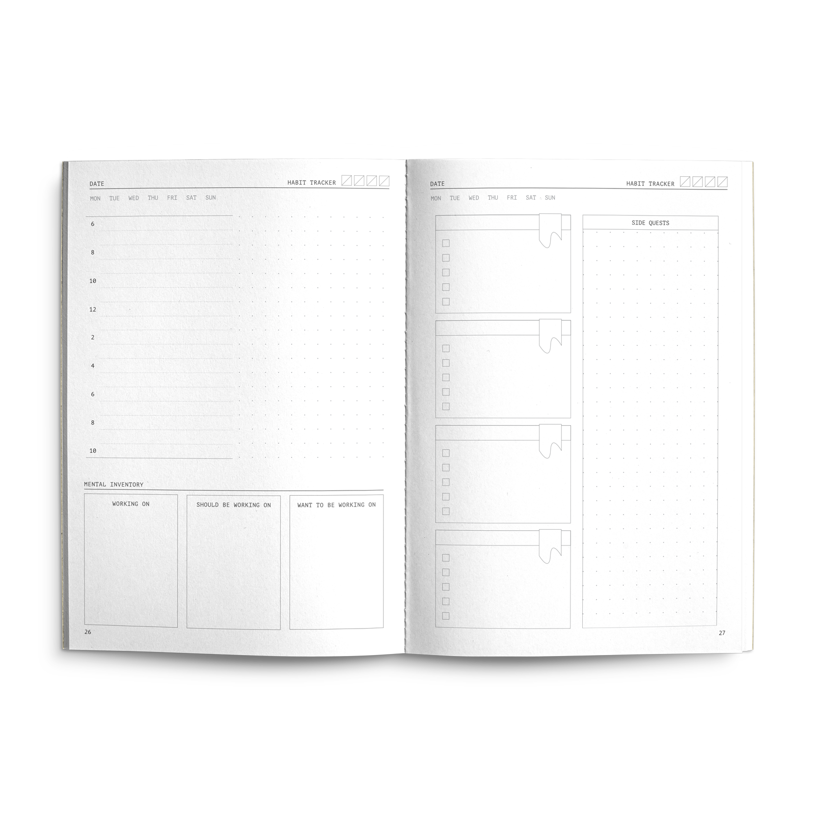Fast Brain Friend planner from Creators Friend
