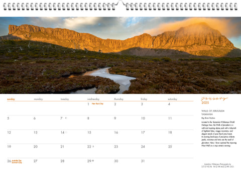 Wild Places Australia Large Wall Calendar 2024 - January