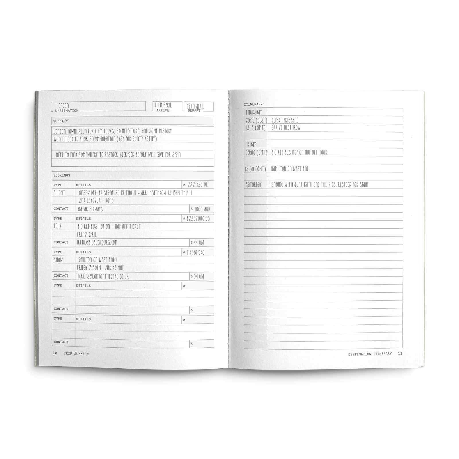 Travel Friend planner by Creators Friend