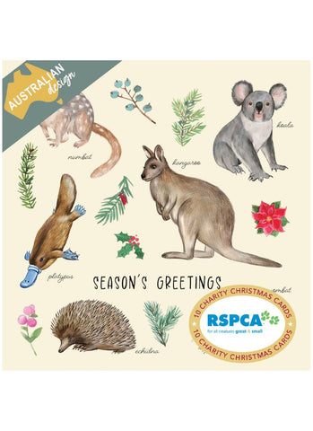 RSPCA Charity Christmas Card Pack - Australian Fauna