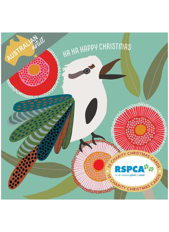 RSPCA Charity Christmas Card Pack - Kookaburra