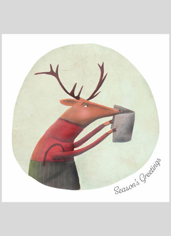 BCNA Charity Christmas Card Pack - Reindeer - card