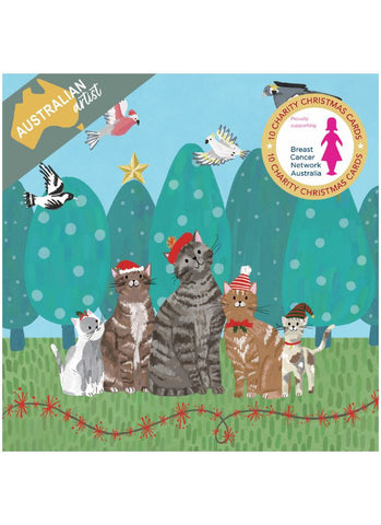 BCNA Charity Christmas Card Pack - Santa Cats