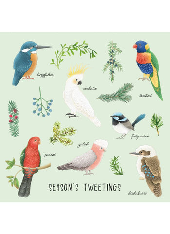 CMRI Charity Christmas Card Pack - Australian Birds - card