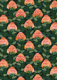 All Wrapped Up - Christmas by Jocelyn Proust - green and pink waratah pattern