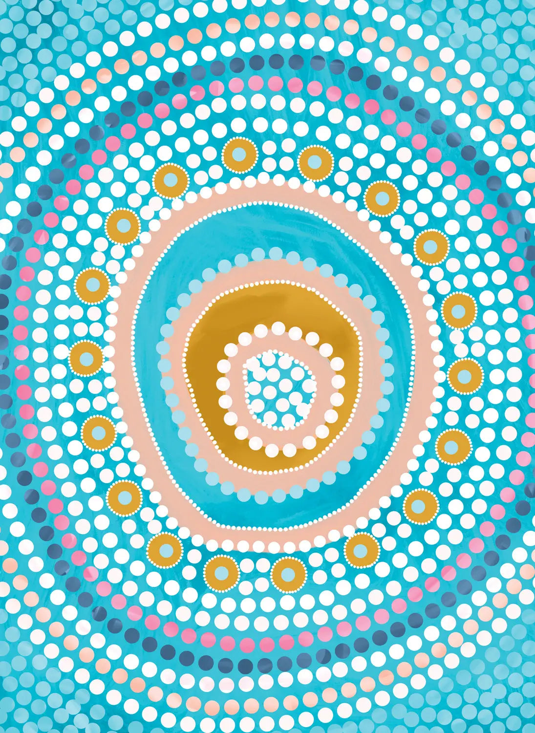 All Wrapped Up: Connection by Emma Hollingsworth - blue and earth colours