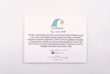 Educational card about the numbat with a cartoon illustration on a white background