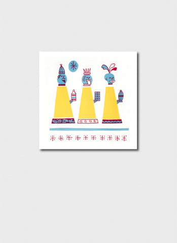 Anthony Harvey Small Christmas Card - Three Wise Men