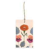 Flora Waycott - Vintage Red Flower Gift Tags set of 6