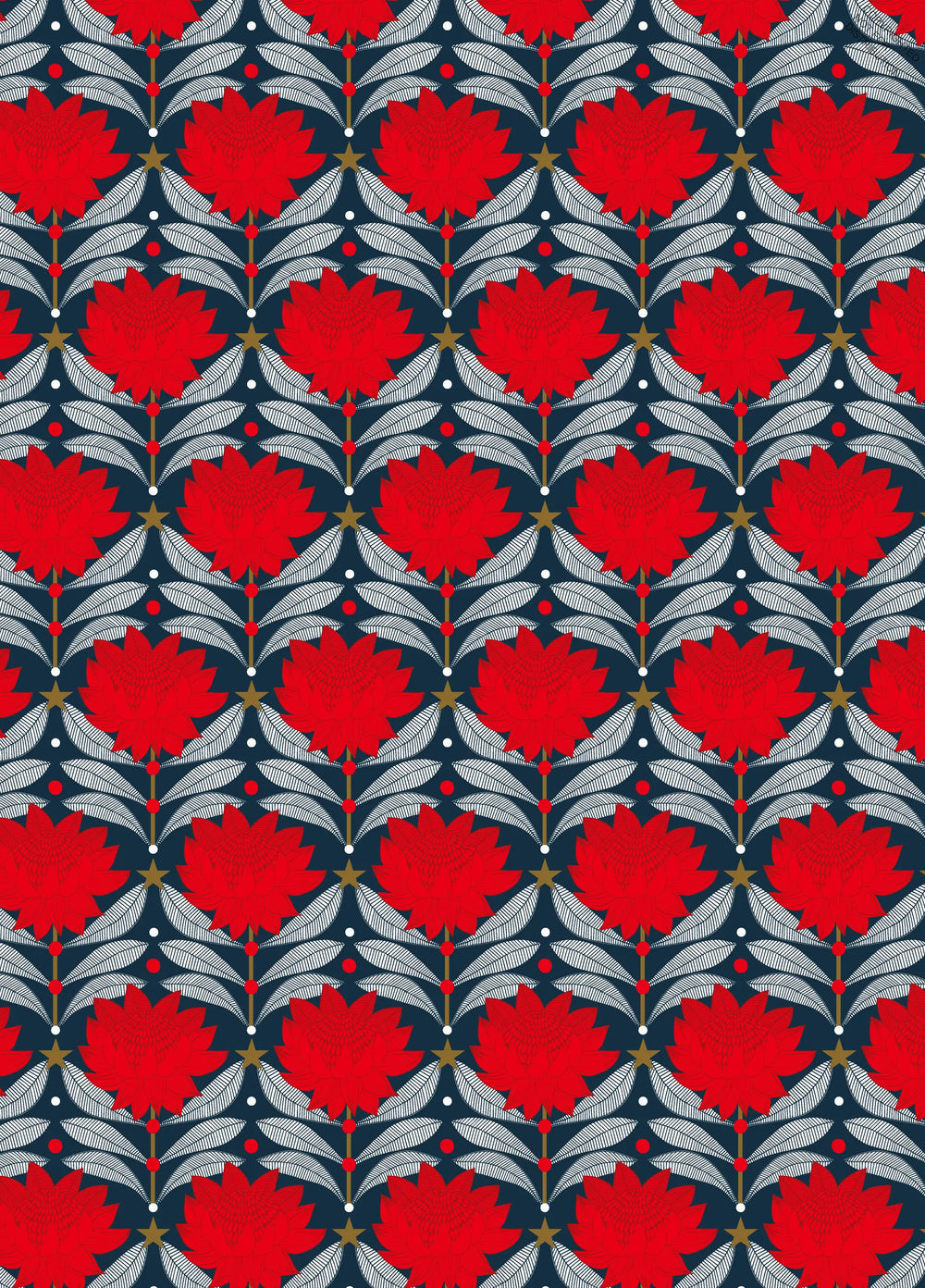 All Wrapped Up - Christmas by Jocelyn Proust - red and white waratahs