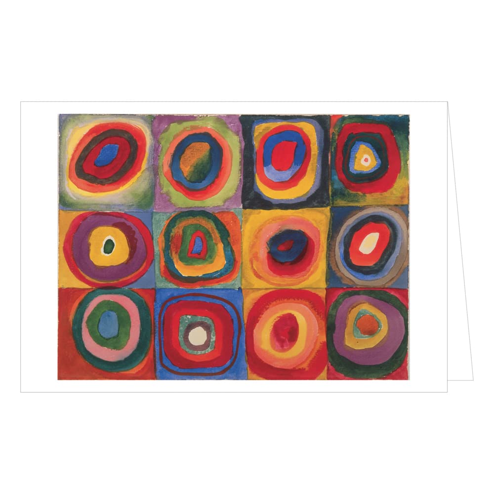 Grid of colorful circular patterns on a white background