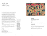 Comic strip from 'Dick Tracy' on a page with text about Beat Art and Dick Tracy, 1948-1965.