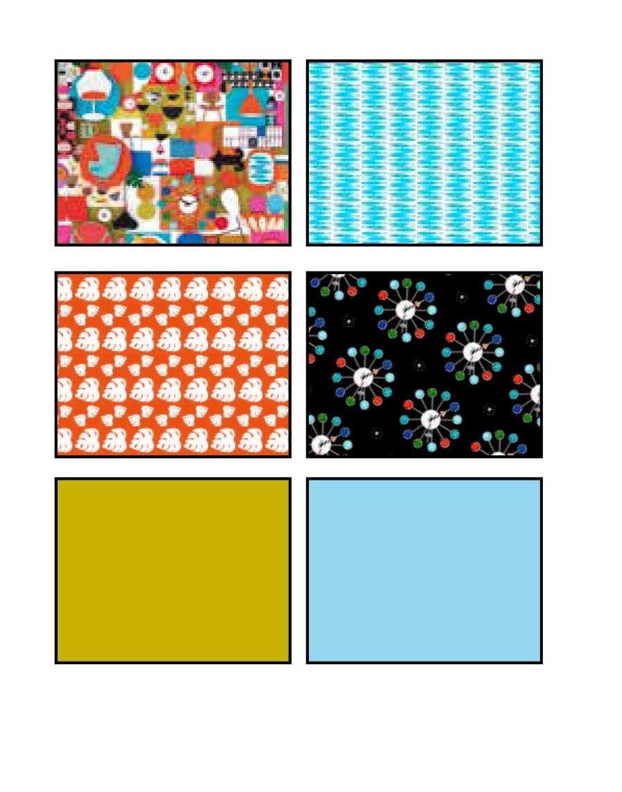 Collection of colorful patterned tiles on a white background