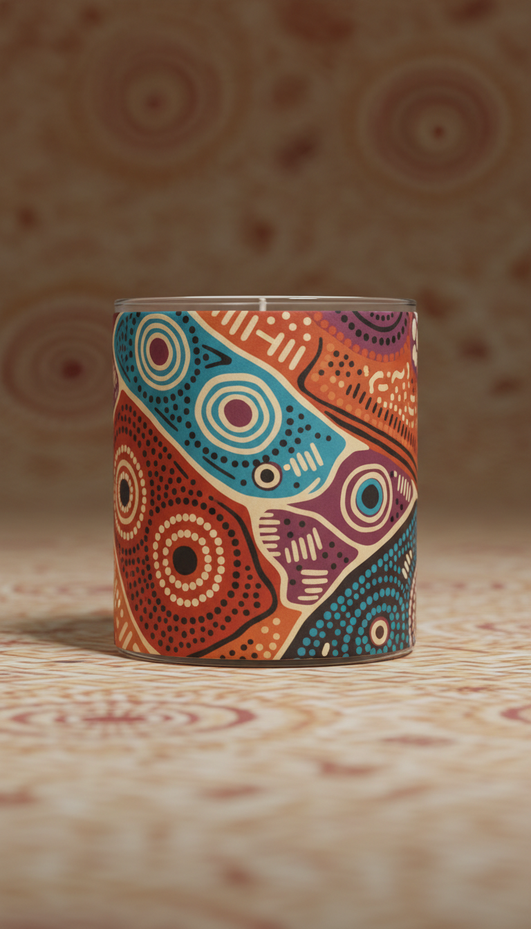 Patterned Gift Wrap with Cultural Motifs