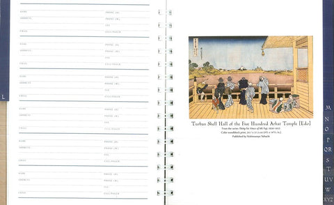Hokusai Deluxe Address Book