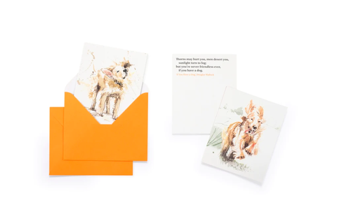 For the love of dogs notecards