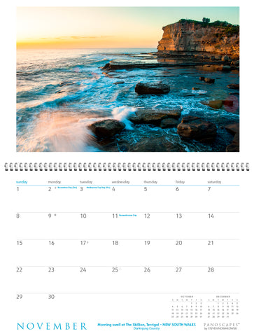 Coastlines Panoscapes Wall Calendar 2026 - month