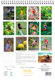 2027 calendar featuring images of birds of Australia with a spiral binding at the top.
