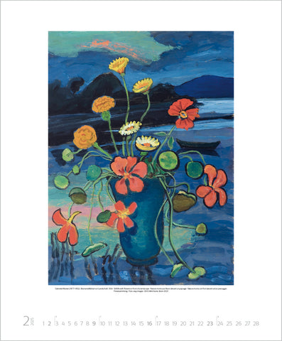 Gabriele Münter Large Wall Calendar 2025 - month