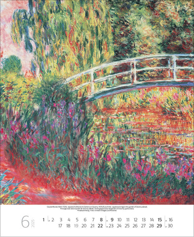 Impressionists Large Wall Calendar 2025 - month